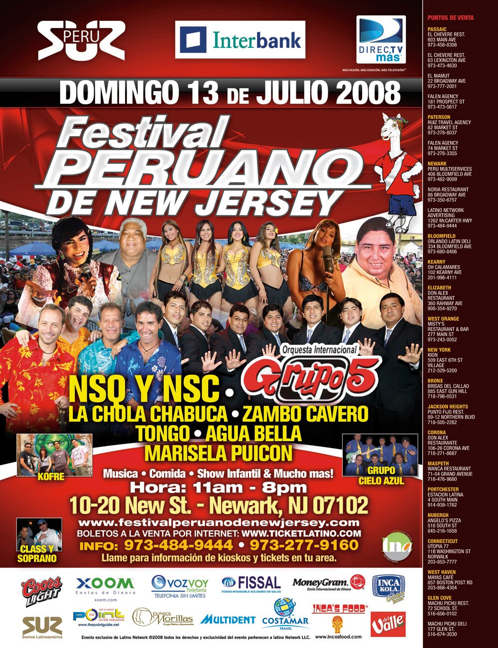 Festival Peruano de New Jersey at 1020 New St. (Newark, New Jersey) on